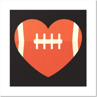 Football Heart Posters and Art